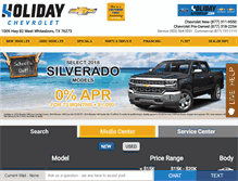 Tablet Screenshot of holidaychevy.com