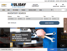 Tablet Screenshot of holidaychevy.net